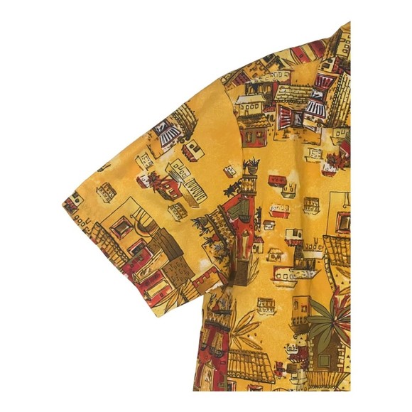 KNOTT'S Berry Farm Vintage Theme Park Attractions Ghost Town Button Up Shirt - Picture 3 of 13